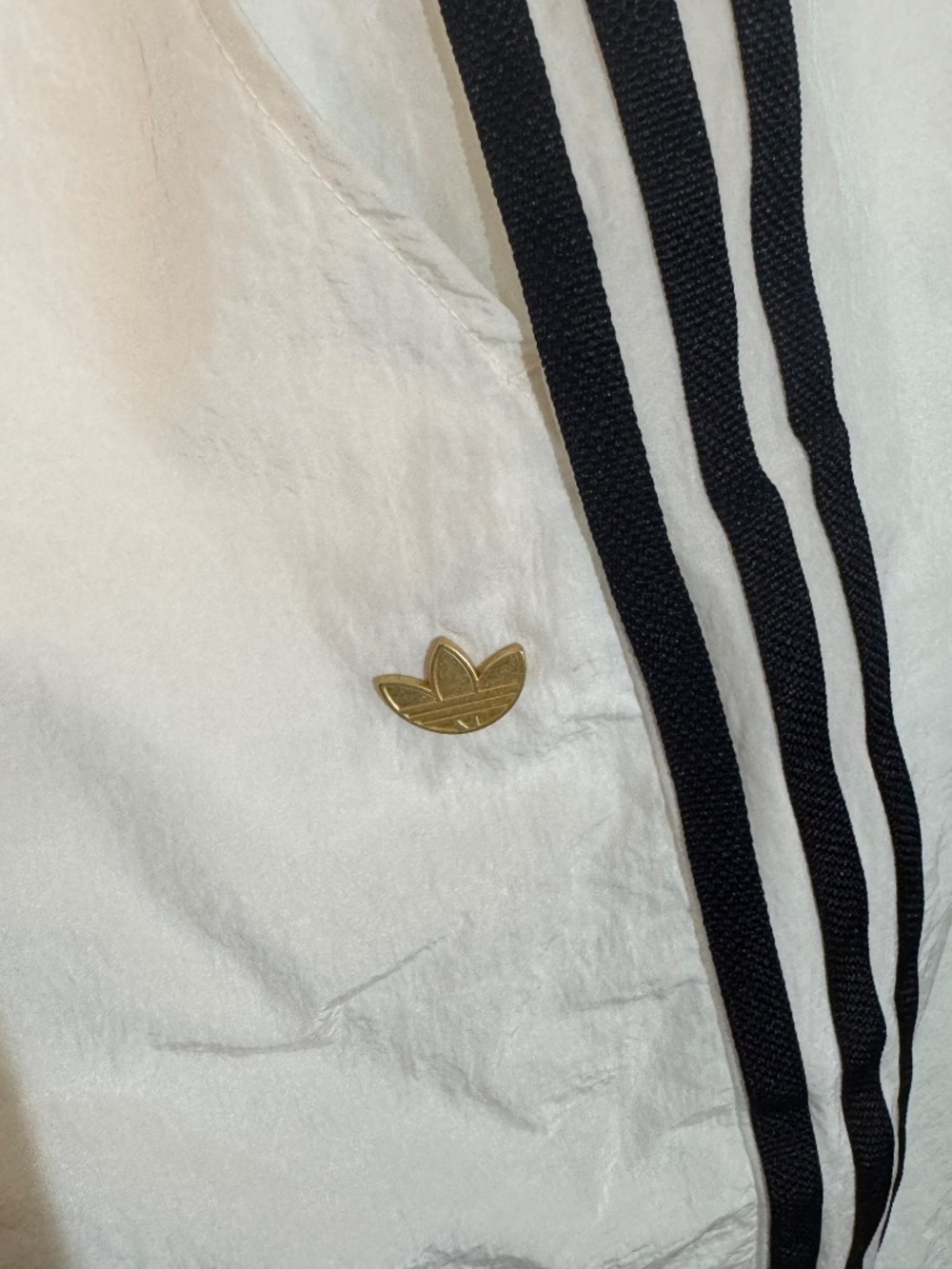 Adidas originals Firebird Pants Off White Wide Leg Track Pants Medium NWT - Picture 5 of 7